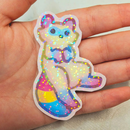 Custom Any LGBTQ Pride Flag Raccoon Sticker