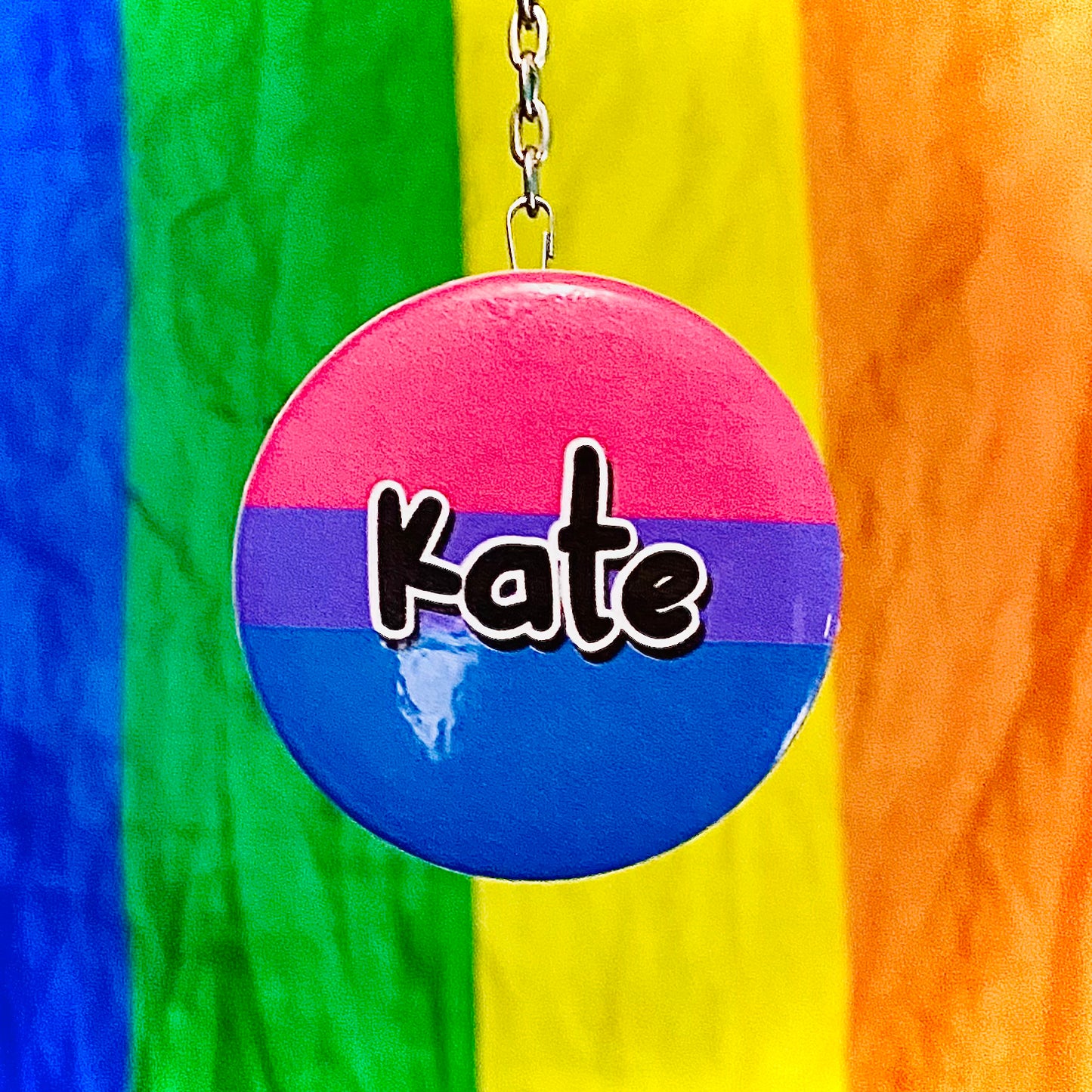 Any flag With Name or Pronouns Pride Pin