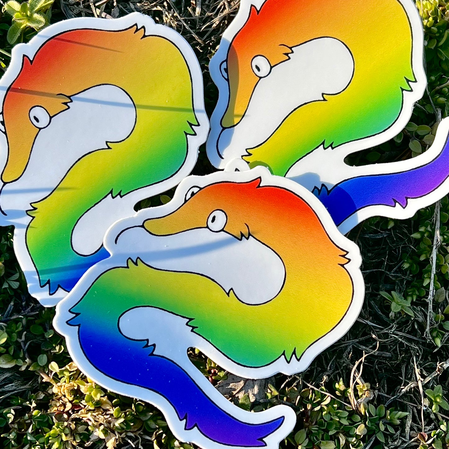 Any Pride Flag Worm On A String Sticker