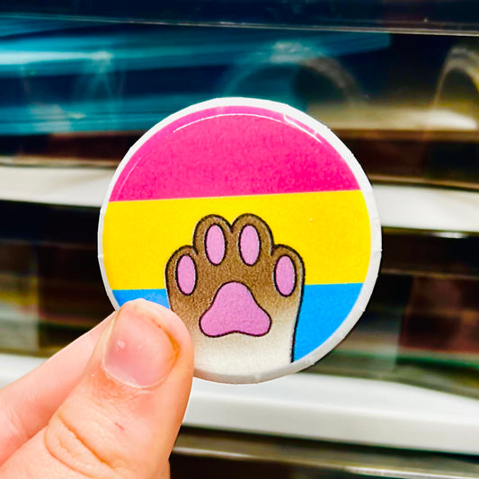 Any Pride Flag Cat Paw Pin