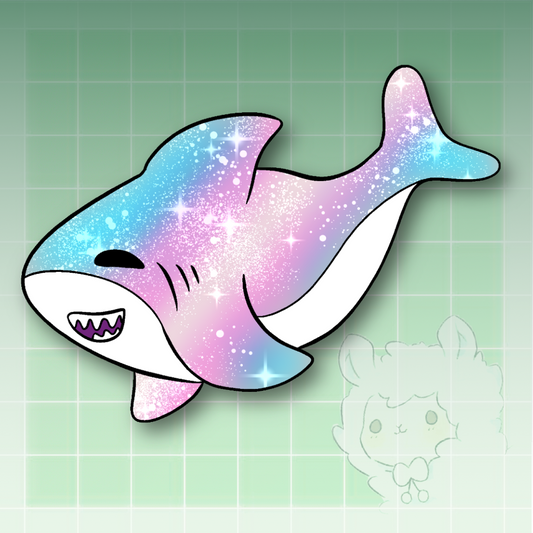 Custom Pride Flag Shark Sticker